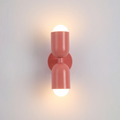 Modern Wall Sconce - Dual Up Down LED Lighting and Colour-Blocked Exterior