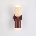 Modern Wall Sconce - Dual Up Down LED Lighting and Colour-Blocked Exterior
