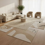 Modern washable rug with soft texture