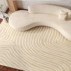 Modern washable rug with soft texture