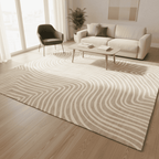 Modern washable rug with soft texture