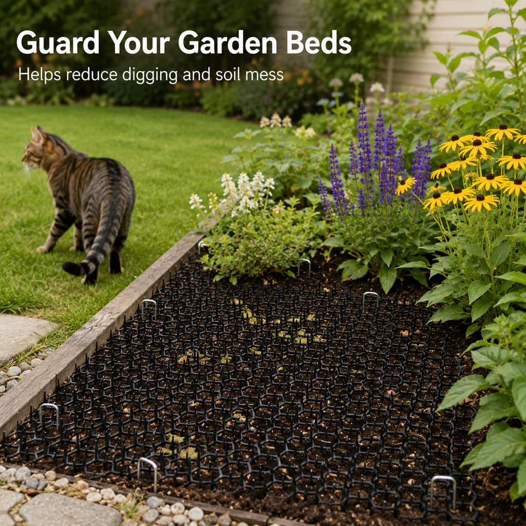 Modular Cat Deterrent Mats for Sofas & Gardens - Helps Stop Scratching & Digging