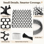 Modular Cat Deterrent Mats for Sofas & Gardens - Helps Stop Scratching & Digging
