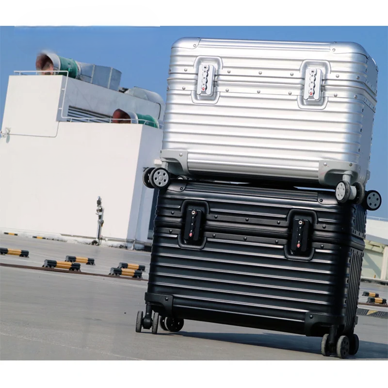 Monaco Aluminium Magnesium Hard Shell Suitcase with 360° Spinner Wheels