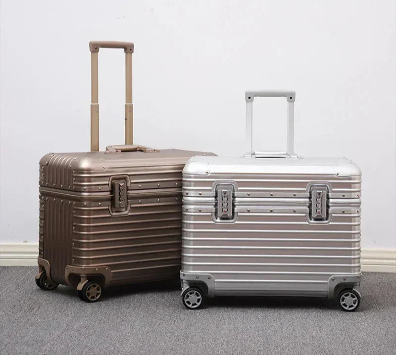 Monaco Aluminium Magnesium Hard Shell Suitcase with 360° Spinner Wheels