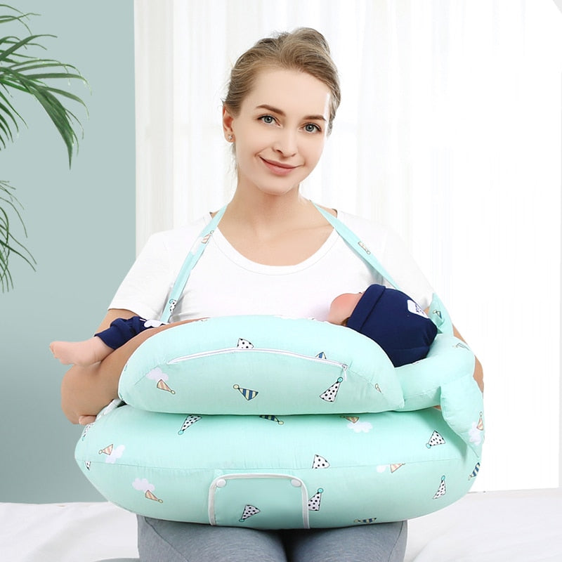 Multifunction Baby Nursing Pillow with Headrest Support