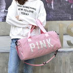 Multifunctional Sports Bag with Shiny Sequin Design