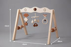 Natural Wood Activity Arch – Sensory Toy Gym for Babies and Toddlers
