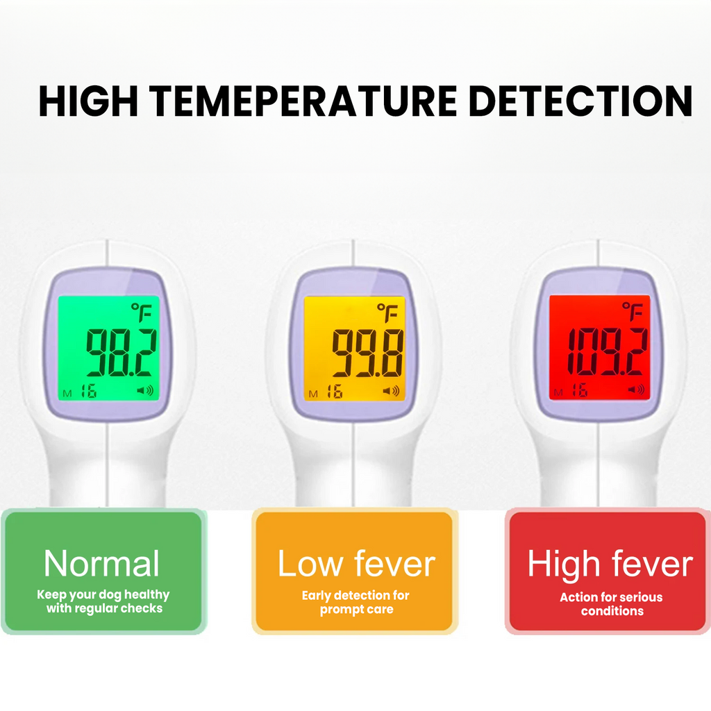 No-Contact Dog Thermometer with One-Click Reading