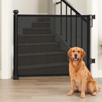 No-Drill Adjustable Retractable Mesh Pet Gate