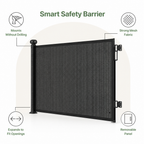 No-Drill Adjustable Retractable Mesh Pet Gate