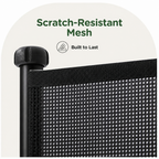No-Drill Adjustable Retractable Mesh Pet Gate