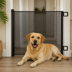 No-Drill Adjustable Retractable Mesh Pet Gate