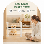 No-drill retractable dog gate (adjustable width)
