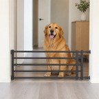 No-drill retractable dog gate (adjustable width)