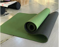 Non-slip fitness yoga mat with double cushioning