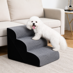 Non-Slip Memory Foam Pet Ramp (Foldable, Washable)