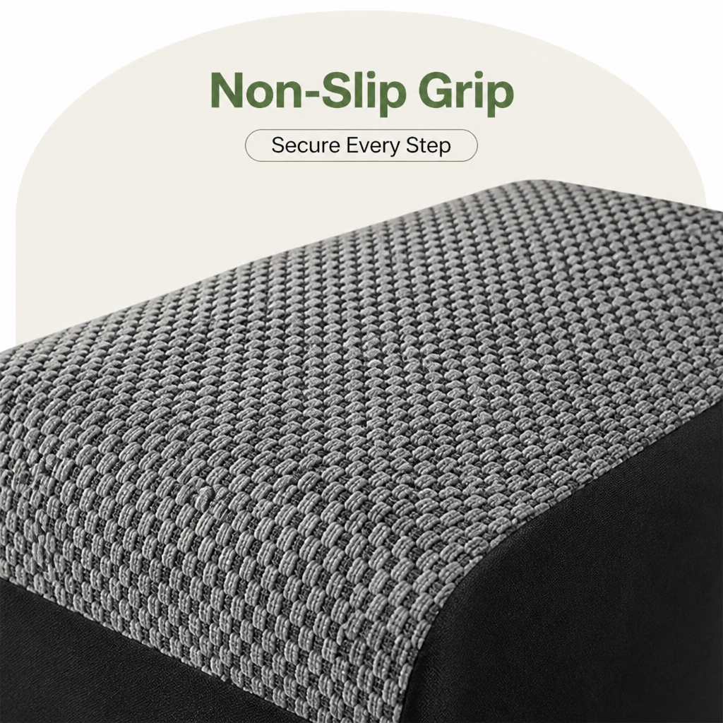 Non-Slip Memory Foam Pet Ramp (Foldable, Washable)