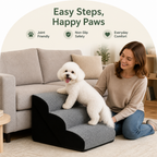 Non-Slip Memory Foam Pet Ramp (Foldable, Washable)