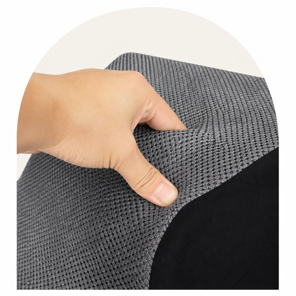 Non-Slip Memory Foam Pet Ramp (Foldable, Washable)