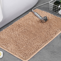 Non-Slip Plush Chenille Bath Rug — Thick Microfiber Pile, Absorbent Surface