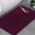 Non-Slip Plush Chenille Bath Rug — Thick Microfiber Pile, Absorbent Surface