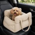Non-Slip & Washable Booster Dog Car Seat (Adjustable Safety Straps)
