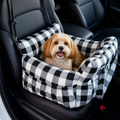 Non-Slip & Washable Booster Dog Car Seat (Adjustable Safety Straps)