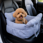 Non-Slip & Washable Booster Dog Car Seat (Adjustable Safety Straps)