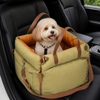 Non-Slip & Washable Booster Dog Car Seat (Adjustable Safety Straps)