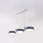 Nordic Flush-Mount Ceiling Light with Iron and Wood Finish