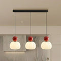 Nordic Pumpkin Ceiling Light — LED Pendant, Reinforced Glass Shade, Polished Metal Frame