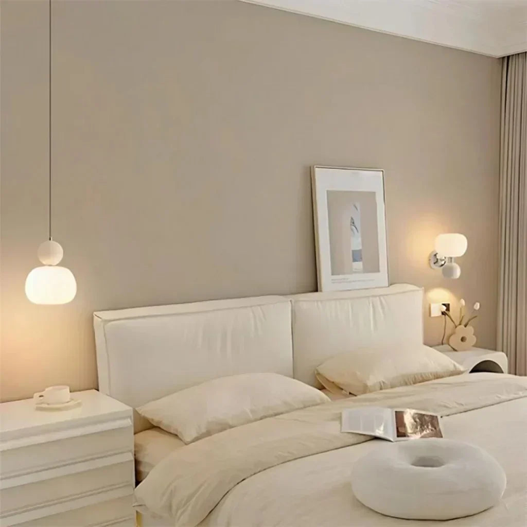 Nordic Pumpkin Ceiling Light — LED Pendant, Reinforced Glass Shade, Polished Metal Frame