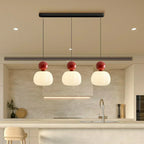 Nordic Pumpkin Ceiling Light — LED Pendant, Reinforced Glass Shade, Polished Metal Frame