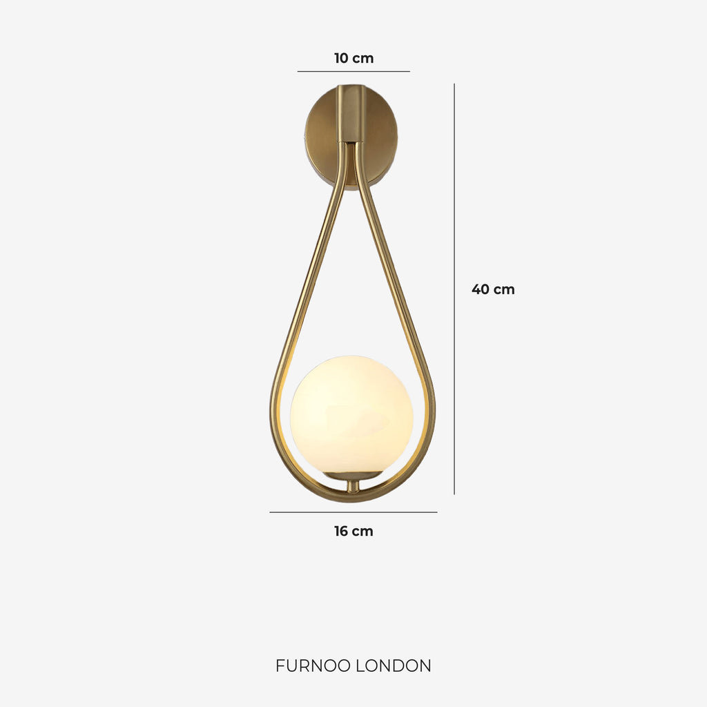 Nordic Wall Lamp with Glass Globe — Minimalist Lighting for Scandinavian Interiors