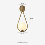 Nordic Wall Lamp with Glass Globe — Minimalist Lighting for Scandinavian Interiors