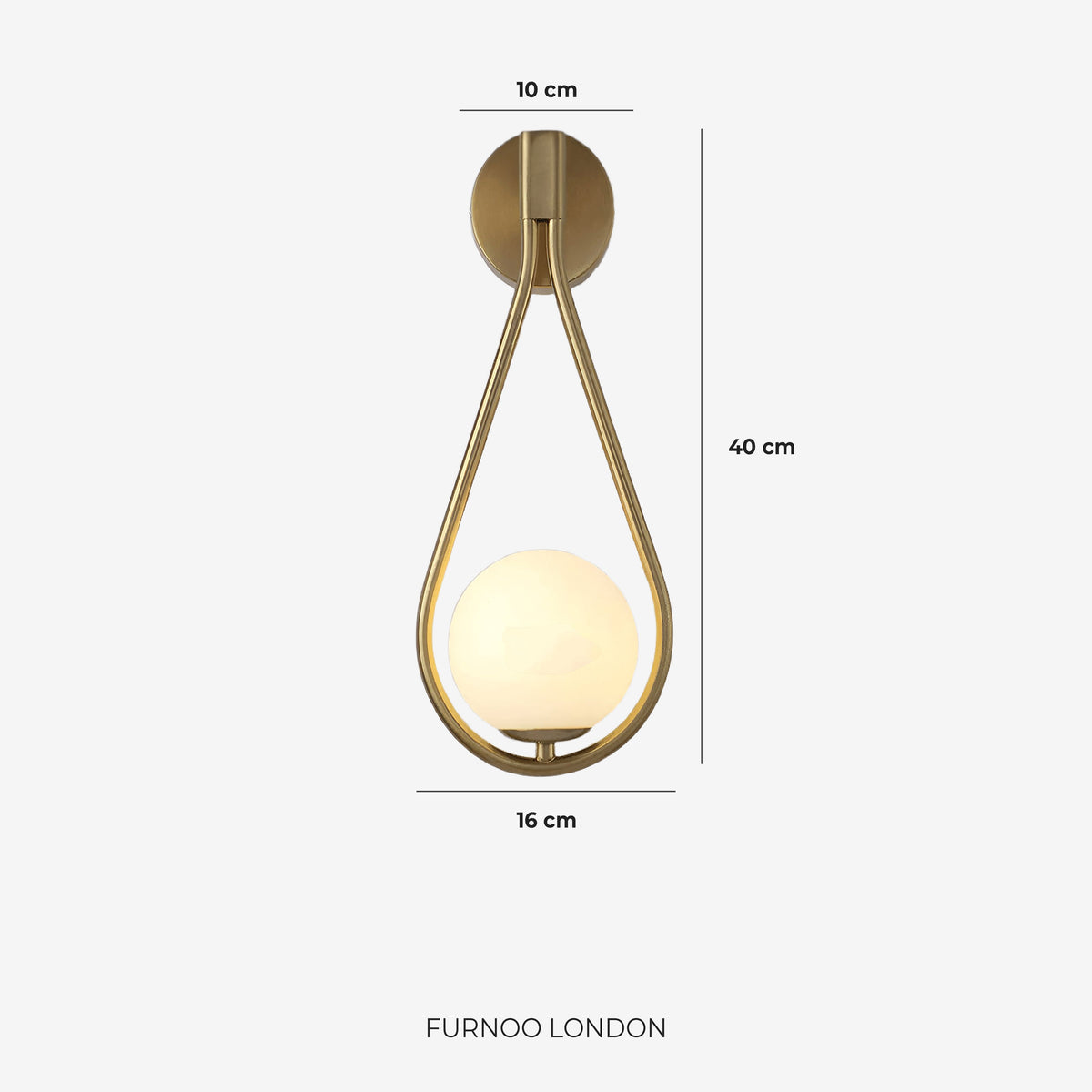 Nordic Wall Lamp with Glass Globe — Minimalist Lighting for Scandinavian Interiors