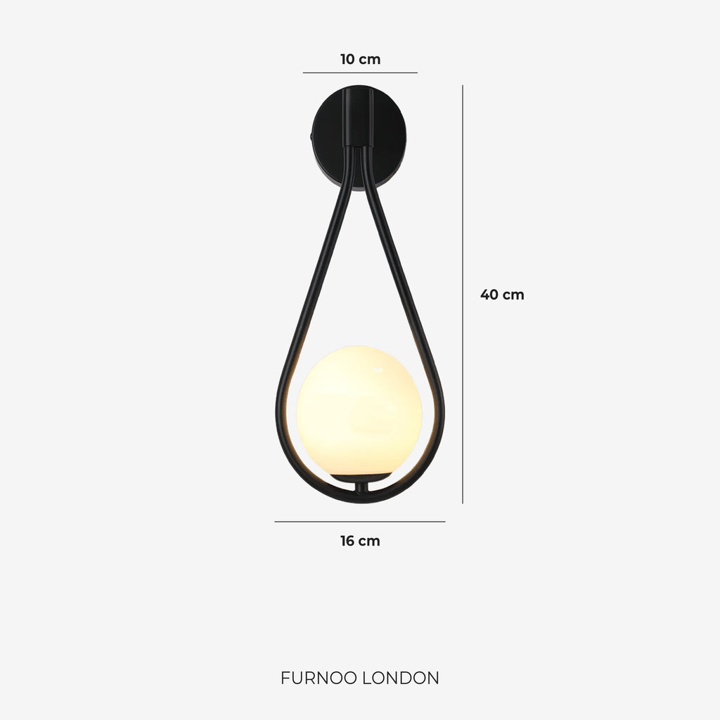 Nordic Wall Lamp with Glass Globe — Minimalist Lighting for Scandinavian Interiors