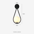 Nordic Wall Lamp with Glass Globe — Minimalist Lighting for Scandinavian Interiors