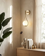 Nordic Wall Lamp with Glass Globe — Minimalist Lighting for Scandinavian Interiors