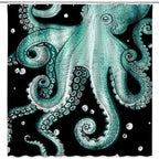 Ocean-Themed Art Shower Curtain