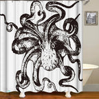 Ocean-Themed Art Shower Curtain