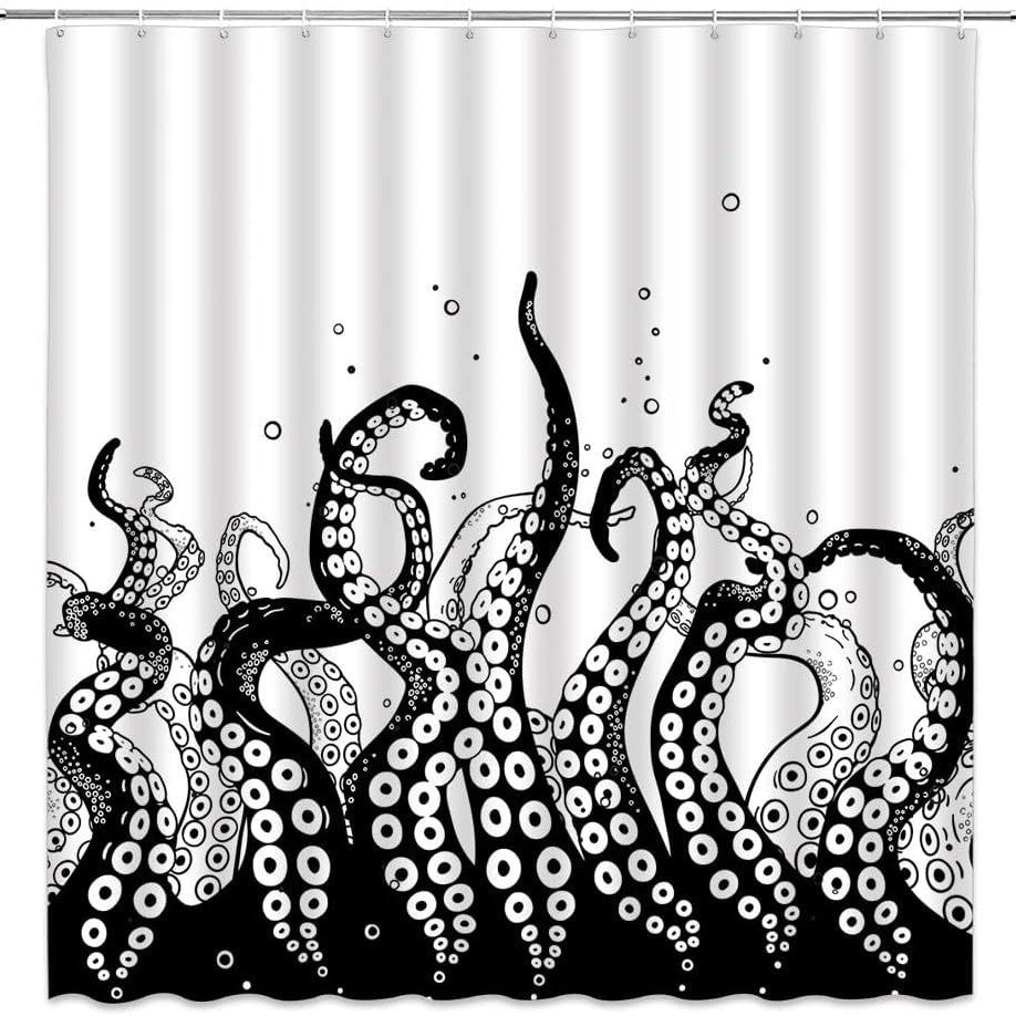Ocean-Themed Art Shower Curtain