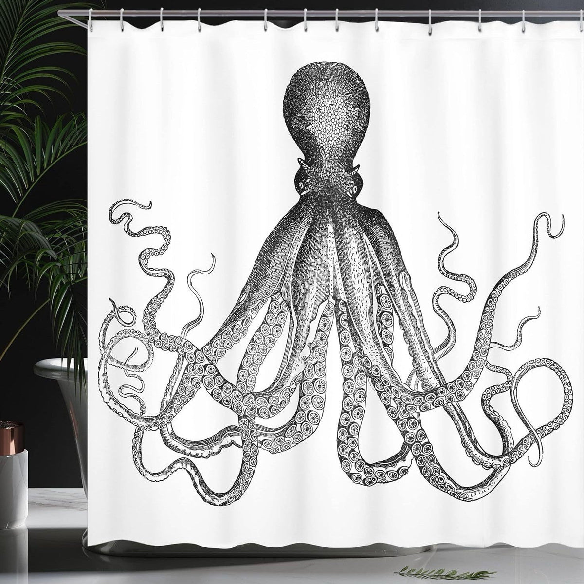 Ocean-Themed Art Shower Curtain