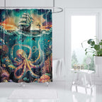 Ocean-Themed Art Shower Curtain