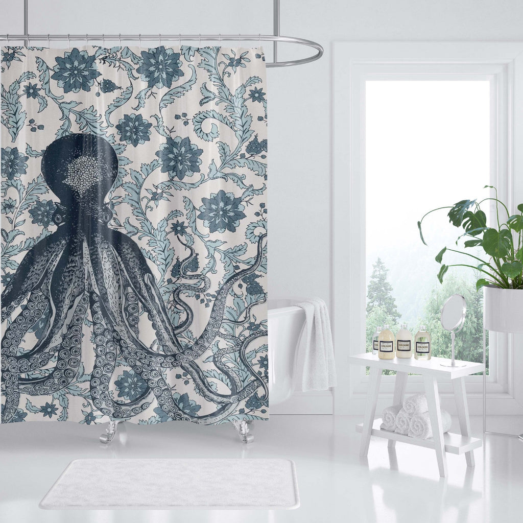 Ocean-Themed Art Shower Curtain