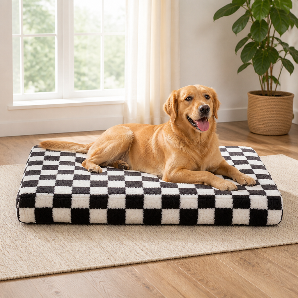 Orthopaedic Memory Foam & Non-Slip Dog Bed (Removable Cover)