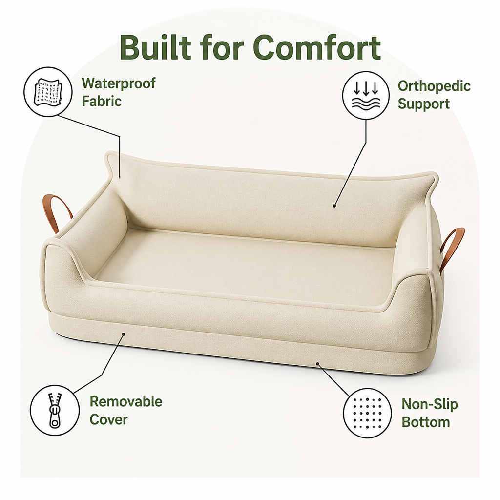Orthopaedic Water-Resistant Dog Bed (Detachable Cover)
