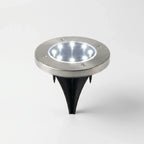 Outdoor Solar Ground Disc Lights for Garden Walkways