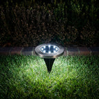 Outdoor Solar Ground Disc Lights for Garden Walkways